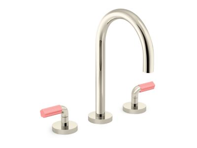 Sink faucet, gooseneck spout, FP5 decorative handles
