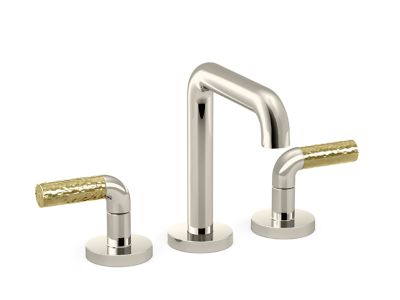 One Sink Faucet, Tall Spout, P.E. Guerin Decorative Handles