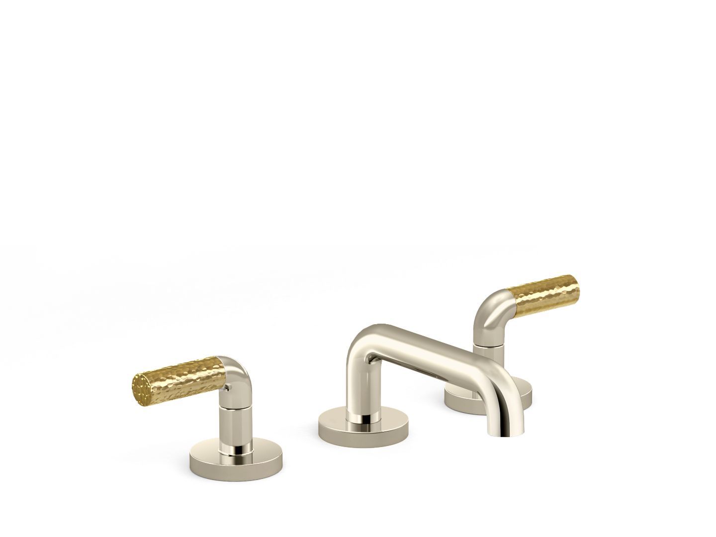 One Sink Faucet, Low Spout, P.E. Guerin Decorative Handles