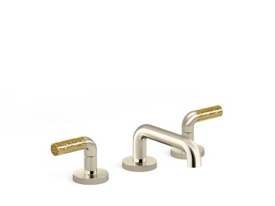 One Sink Faucet, Low Spout, P.E. Guerin Decorative Handles