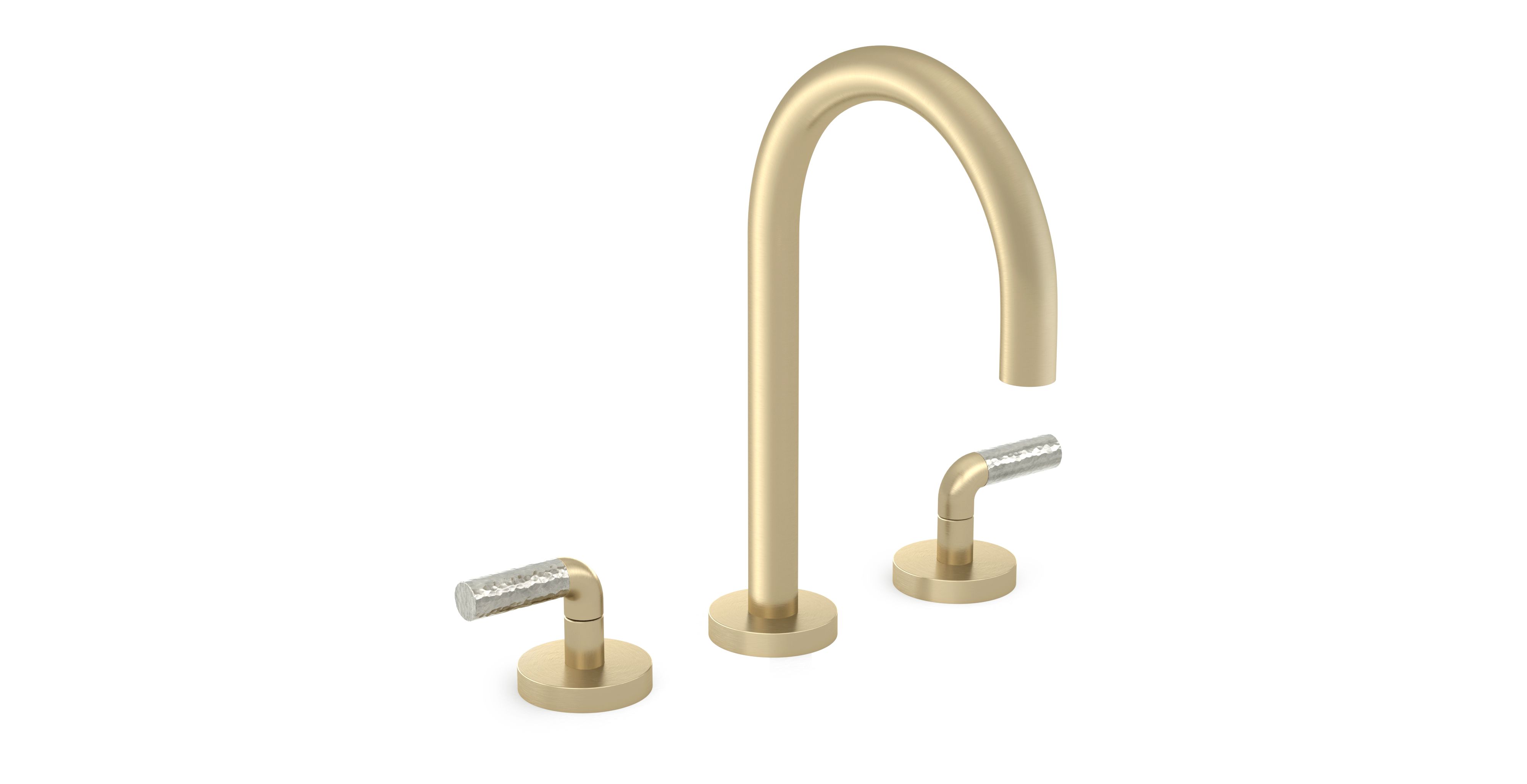 One™ — Sink faucet, gooseneck spout, P.E. Guerin decorative handles