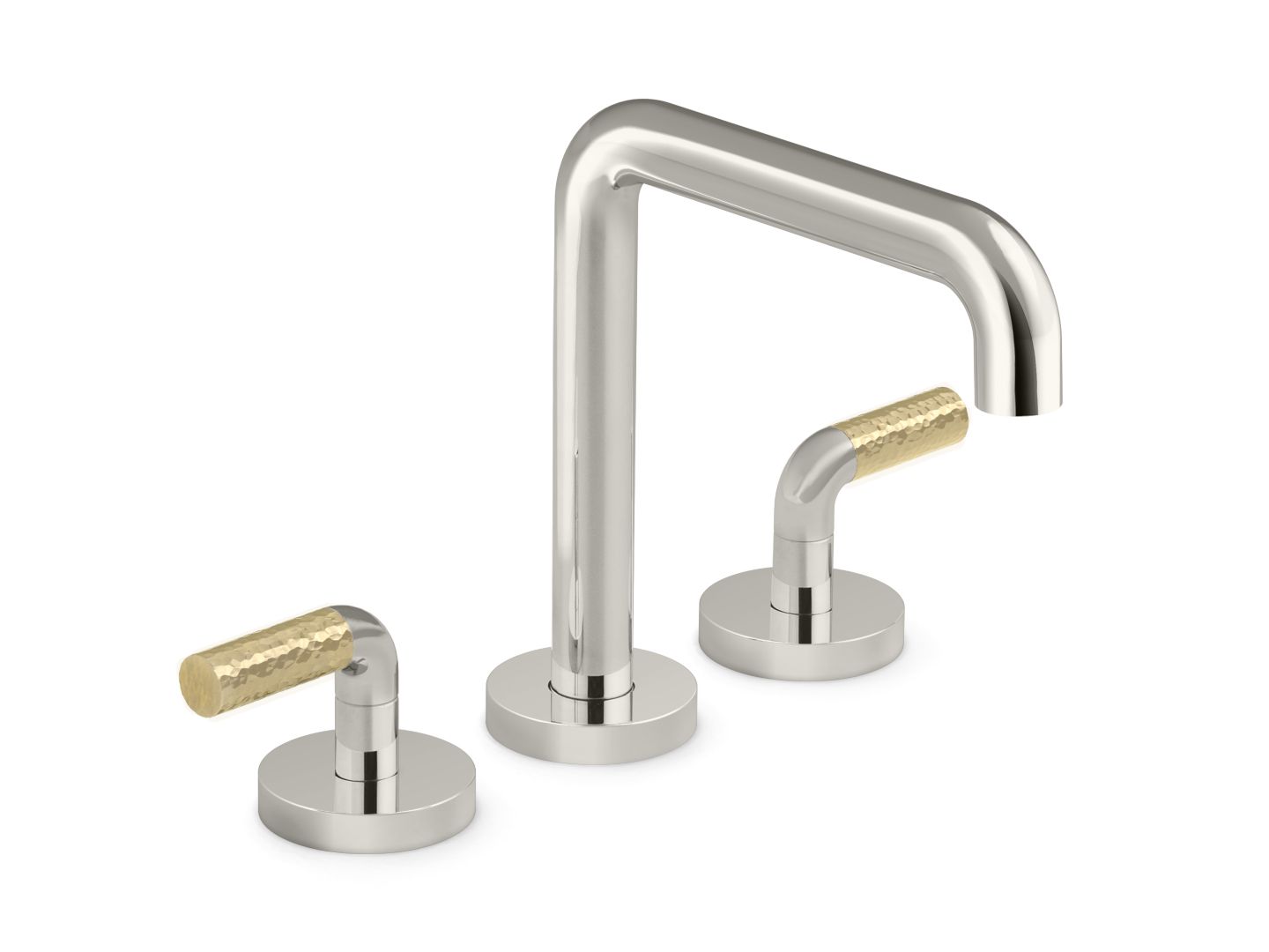 One Deck-Mount Bath Faucet, P.E. Guerin Handles