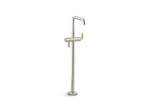 One Freestanding Bath Faucet, P.E. Guerin handles, Less Handshower