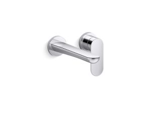 Wall Mount Single Control Sink Faucet, Lever Handle