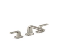 Sink Faucet, Low Spout with Lift Rod, Lever Handles 0