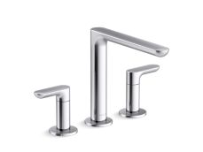 002® Deck-Mount Bath Faucet, Lever Handles