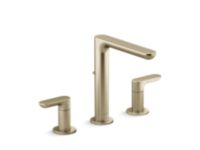 Widespread Sink Faucet, Tall Spout, Lever Handles 0