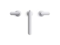 Widespread Sink Faucet, Tall Spout, Lever Handles 0