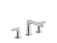 Widespread Sink Faucet, Low Spout, Lever Handles 0