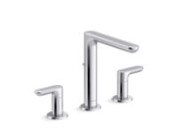 Widespread Sink Faucet, Tall Spout, Lever Handles 0