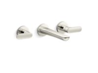 Wall Mount Widespread Sink Faucet, Lever Handles 0