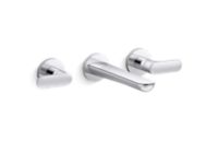 Wall Mount Widespread Sink Faucet, Lever Handles 0