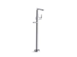 Freestanding, floor-mount bath faucet, less handshower