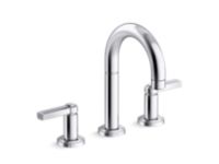 Sink Faucet, Arch Spout, Lever Handles 0