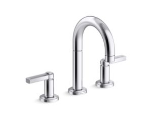 Sink faucet, arch spout, lever handles