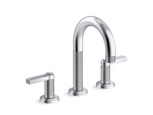 Sink faucet, arch spout, lever handles