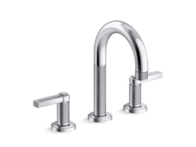 Sink faucet, arch spout, lever handles
