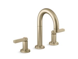 Sink faucet, arch spout, lever handles