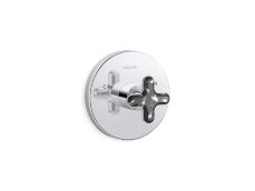 002® Thermostatic Trim, Zebra Jasper Cross Handle
