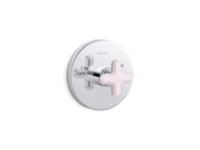 Thermostatic Trim, Rose Quartz Cross Handle 0