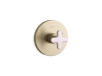 Thermostatic Trim, Rose Quartz Cross Handle 0