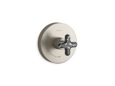 002® Single Control Trim, Zebra Jasper Cross Handle