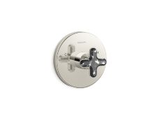 002® Thermostatic Trim, Zebra Jasper Cross Handle