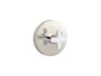 Thermostatic Trim, White Carrara Cross Handle 0