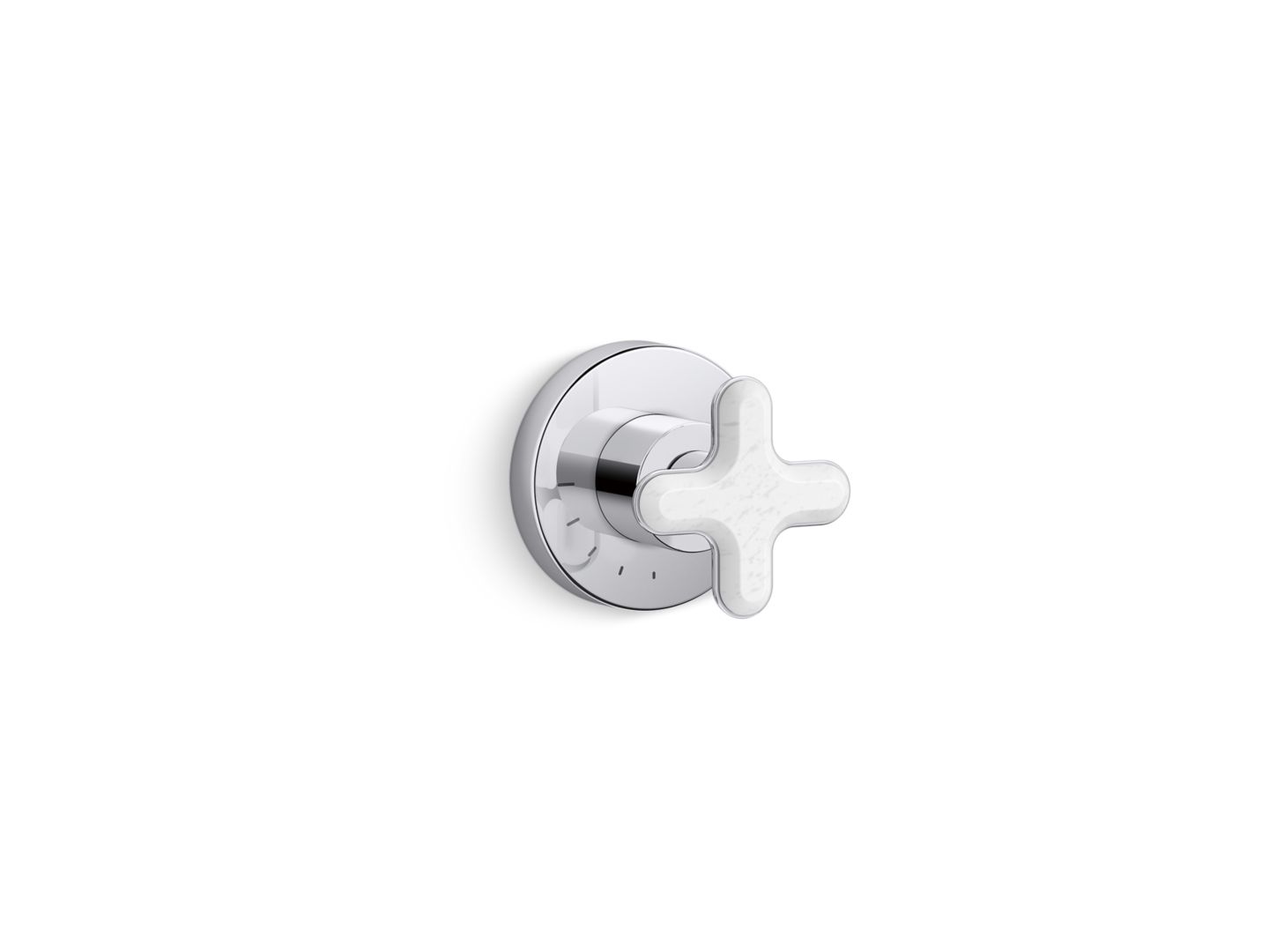 002® Volume Control Trim, White Carrara