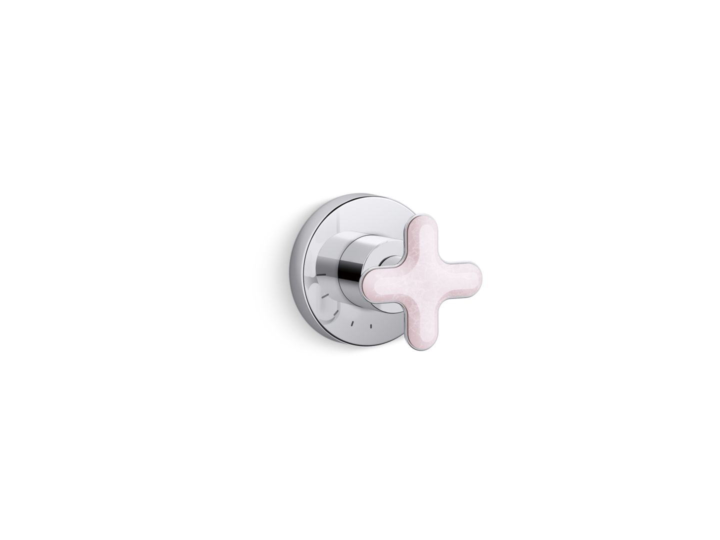 002™ Volume Control Trim, Rose Quartz Cross Handle