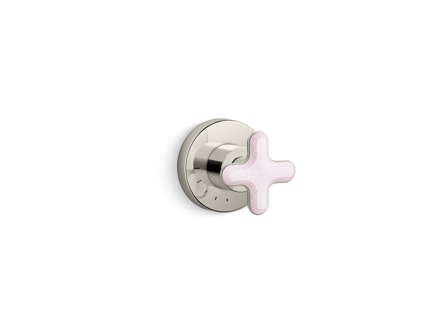 002™ Volume Control Trim, Rose Quartz Cross Handle