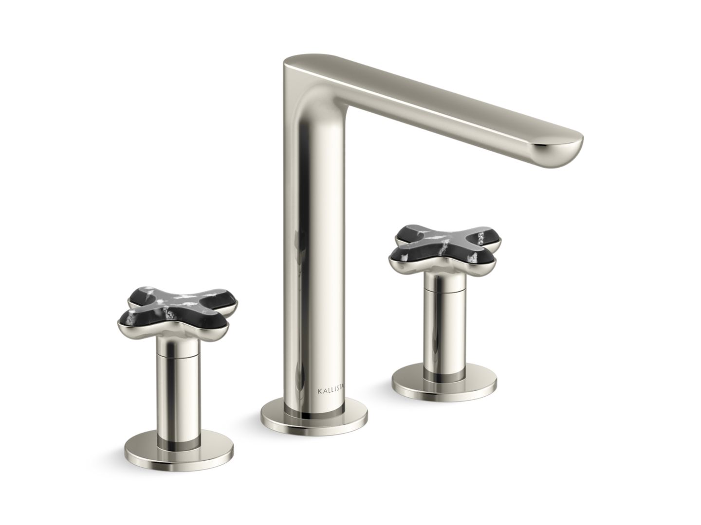 002™ Deck-Mount Bath Faucet, Zebra Jasper Cross Handles