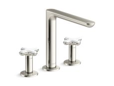 002® Deck-Mount Bath Faucet, White Carrara