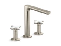 Deck-Mount Bath Faucet, White Carrara 0