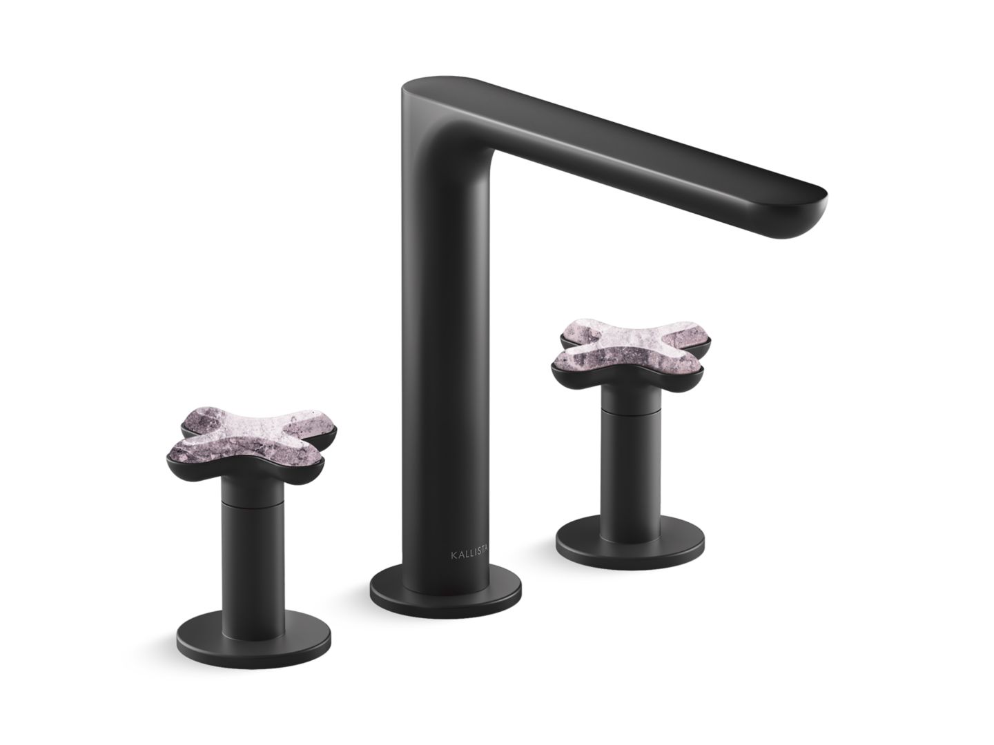 002™ Deck-Mount Bath Faucet, Rose Quartz Cross Handles