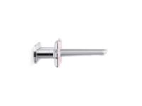 Wall Mount Widespread Sink Faucet, Rose Quartz Cross Handles 3