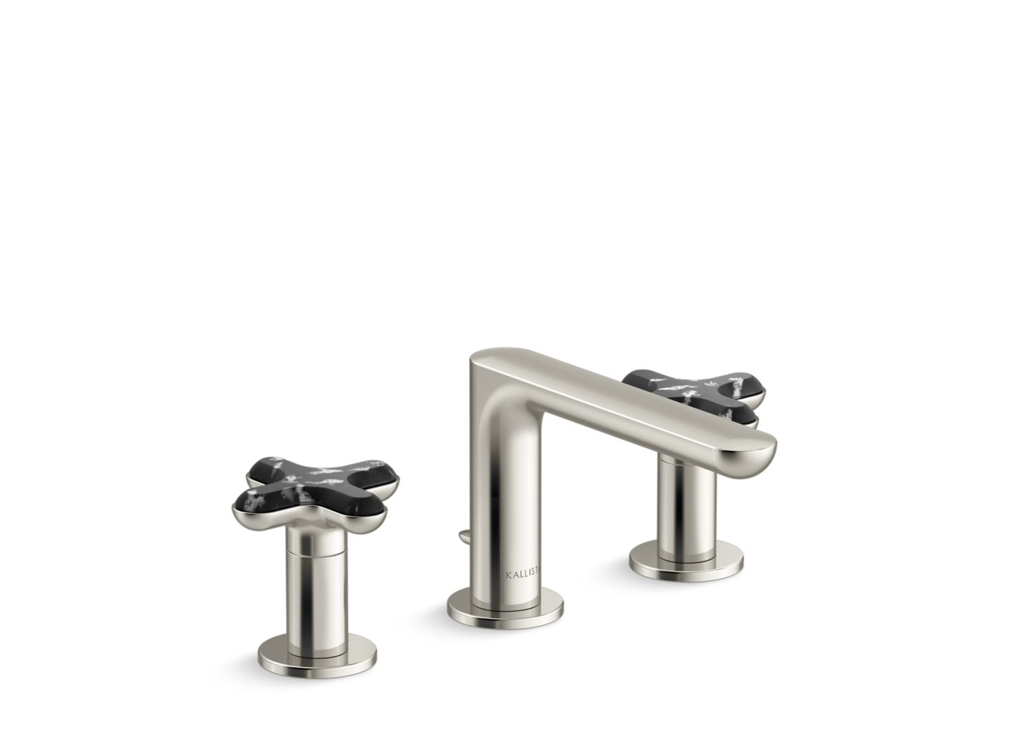 002® Widespread Sink Faucet, Low Spout, Zebra Jasper Cross Handles