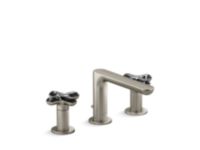 Widespread Sink Faucet, Low Spout, Zebra Jasper Cross Handles 0