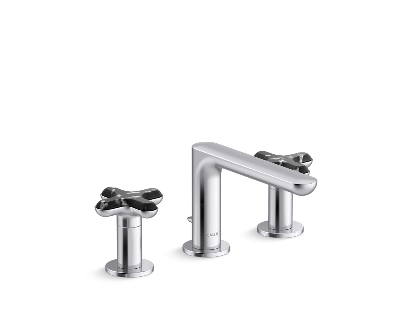 002® Widespread Sink Faucet, Low Spout, Zebra Jasper Cross Handles