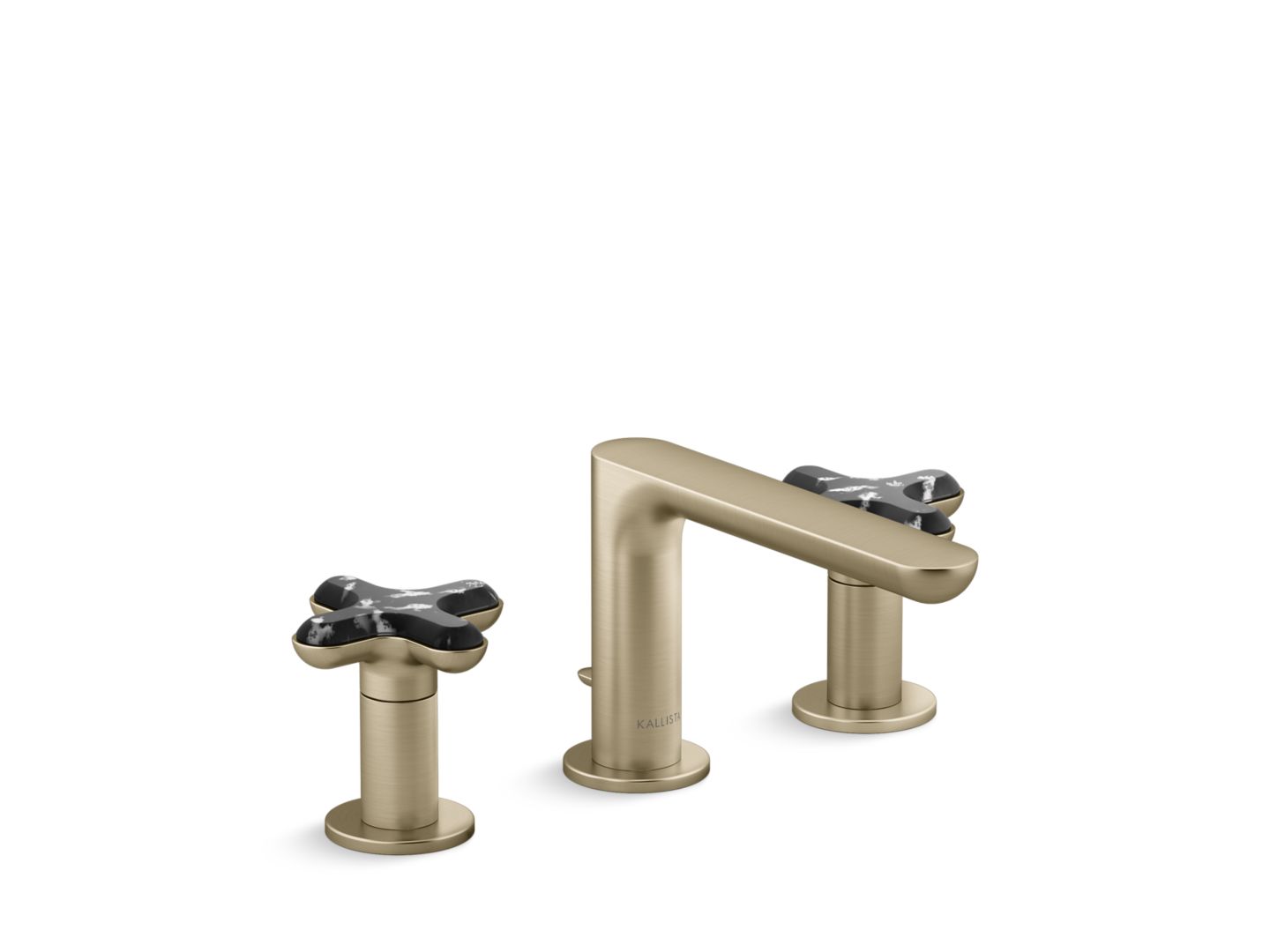 002™ Widespread Sink Faucet, Low Spout, Zebra Jasper Cross Handles