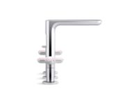 Widespread Sink Faucet, Tall Spout, Rose Quartz Cross Handles 3