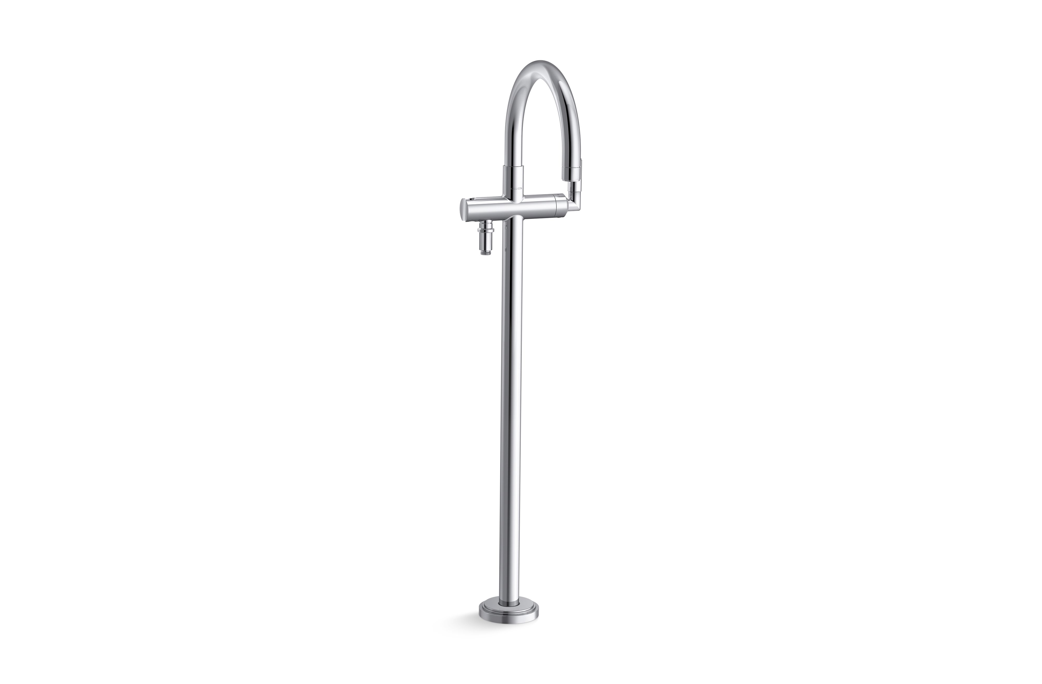 Vir Stil® Minimal — Vir Stil Minimal Freestanding Bath Faucet, Less Handshower