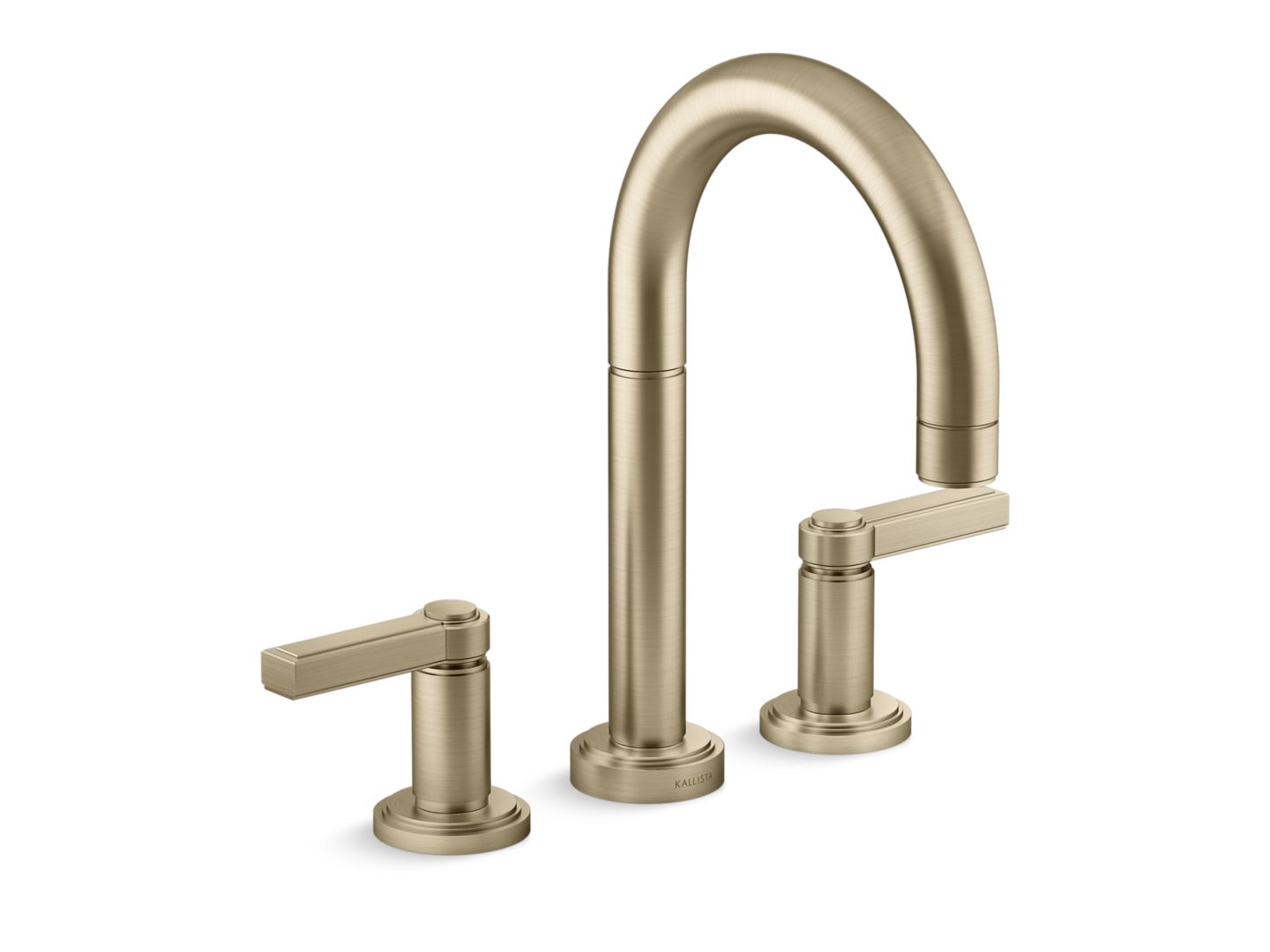 Vir Stil® Minimal Deck Mount Bath Faucet, Lever Handles