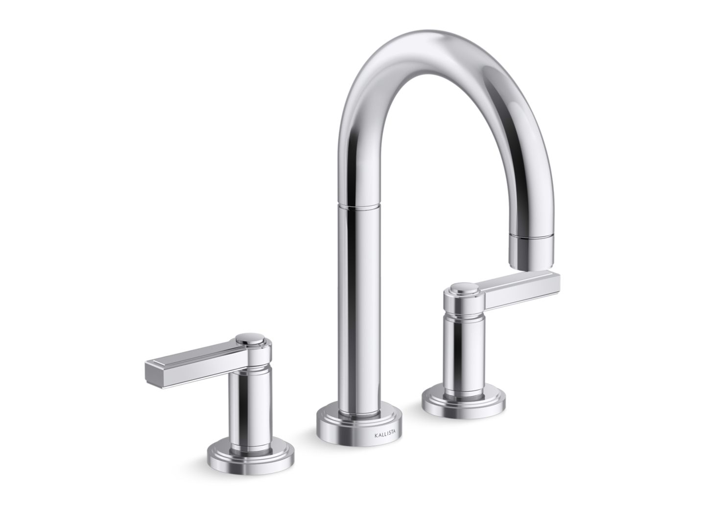 Vir Stil® Minimal Deck Mount Bath Faucet, Lever Handles