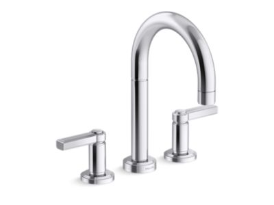 Deck Mount Bath Faucet, Lever Handles