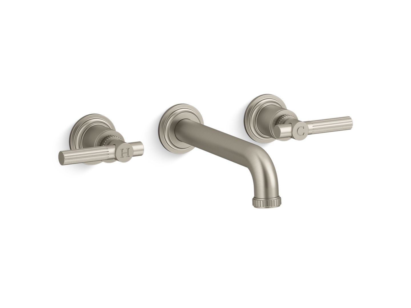 Central Park West Wall-Mount Sink Faucet, Lever Handles