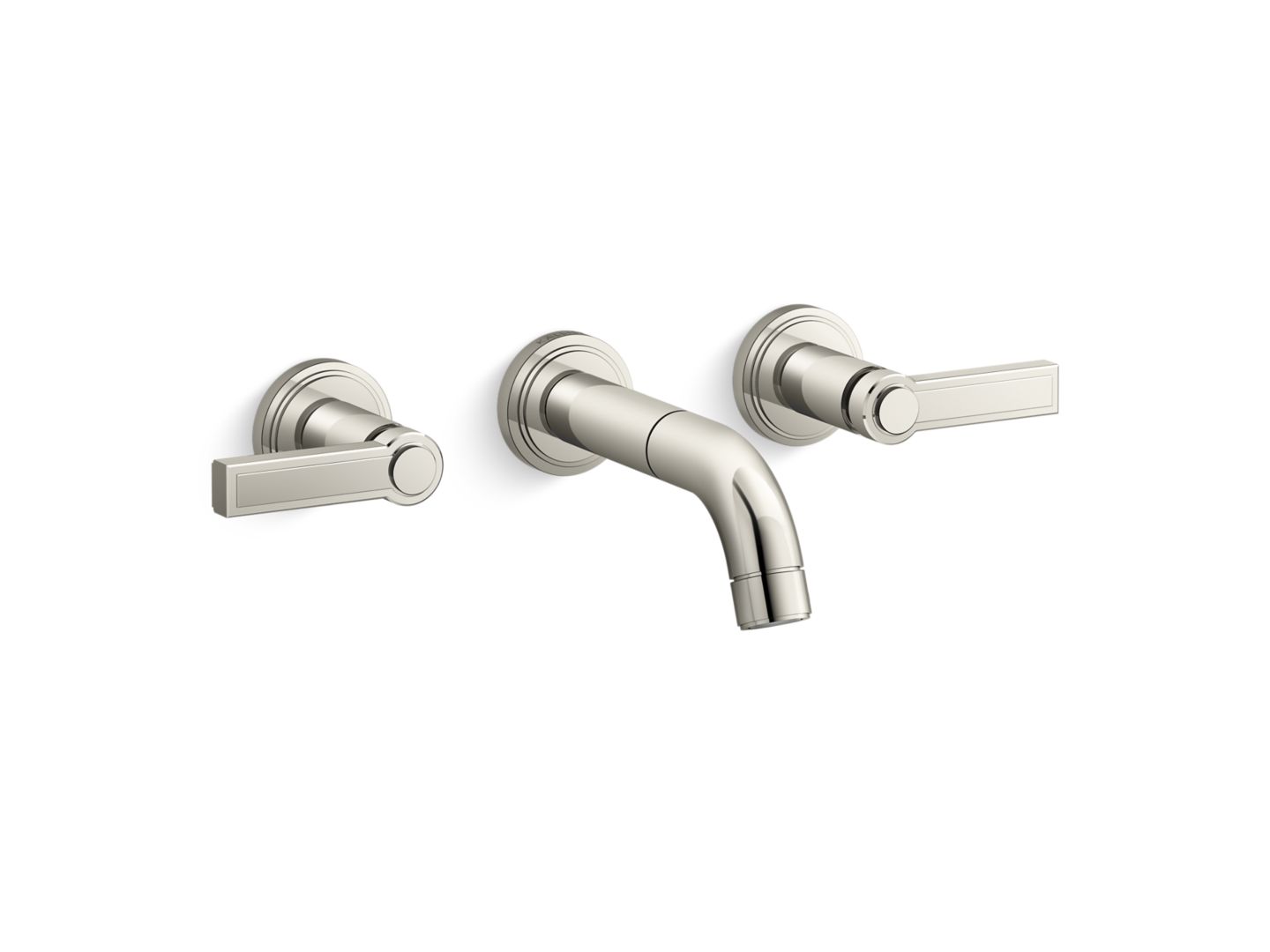 Vir Stil® Minimal Wall-Mount Sink Faucet, Lever Handles