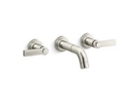Wall-Mount Sink Faucet, Lever Handles 0