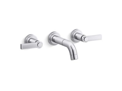 Wall Mount Sink Faucet, Lever Handles