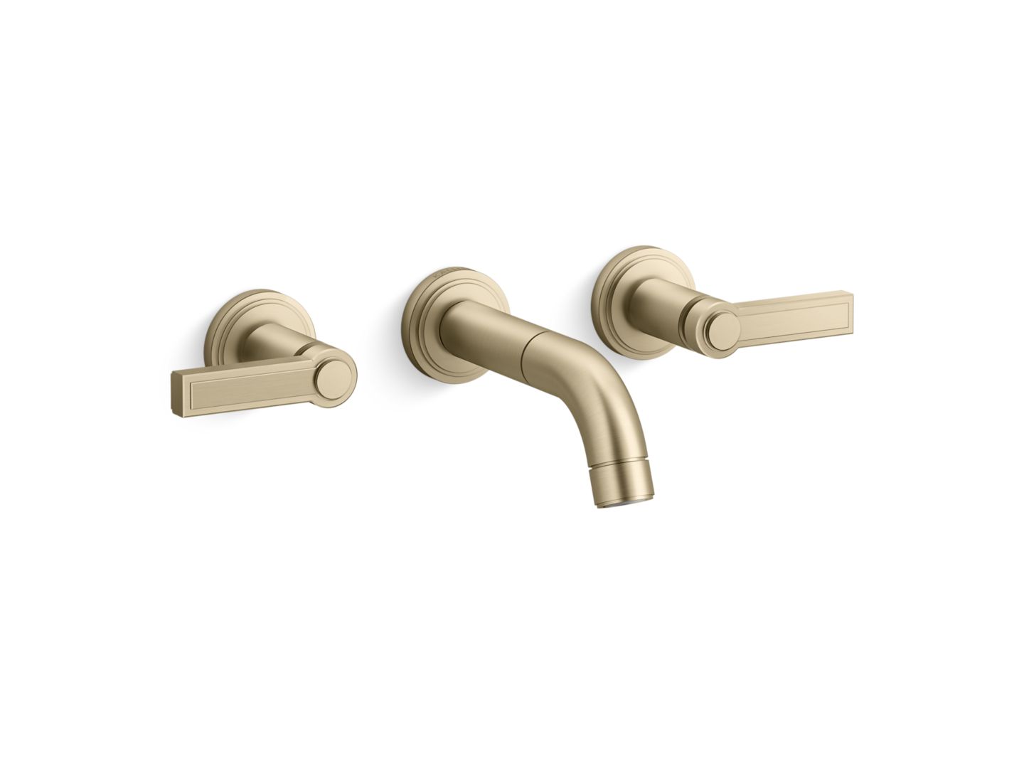 Vir Stil® Minimal Wall-Mount Sink Faucet, Lever Handles